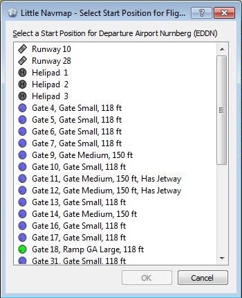 Select Start Position Dialog