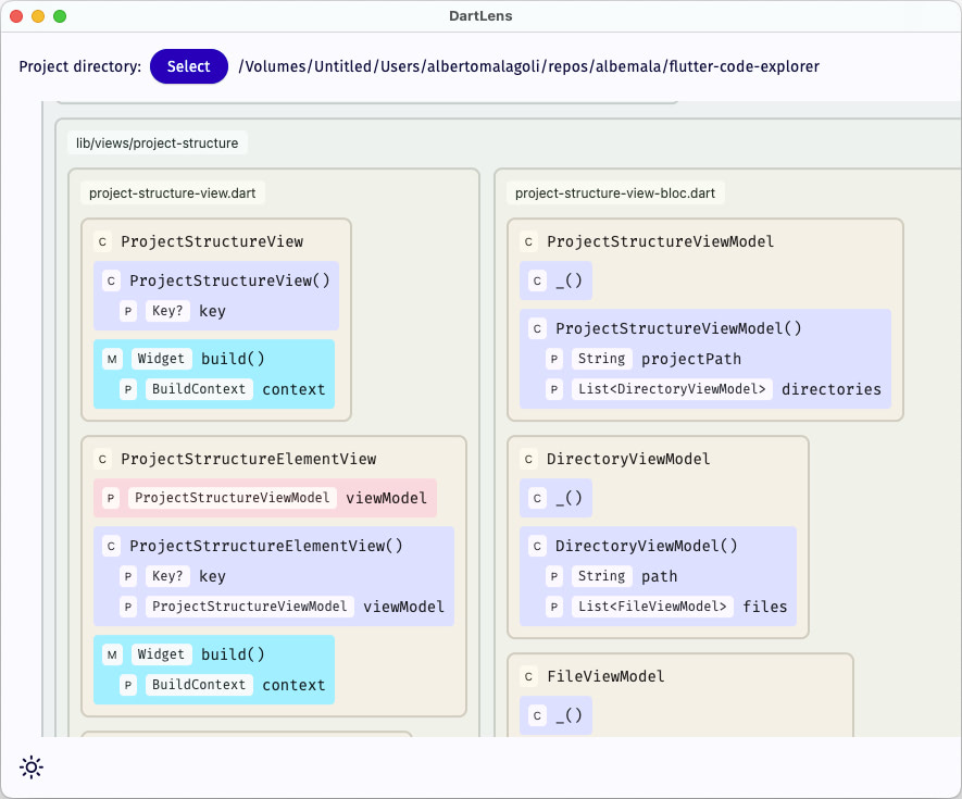 Project structure light theme