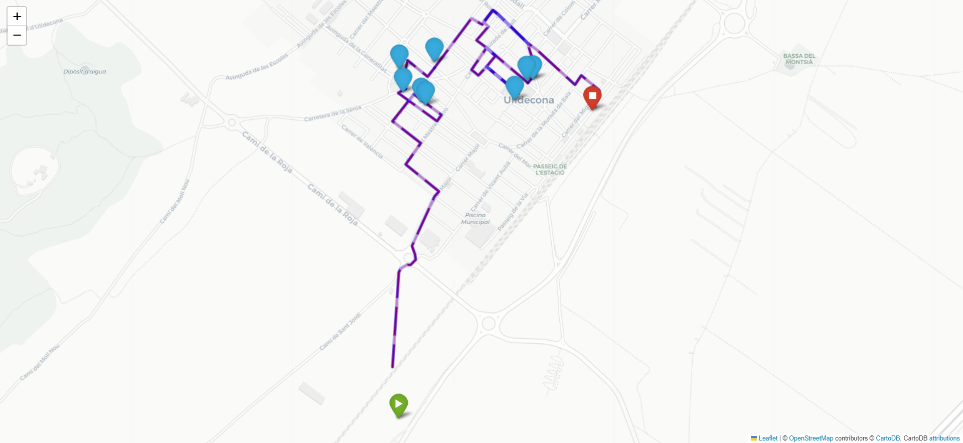 Optimal Route for Ulldecona