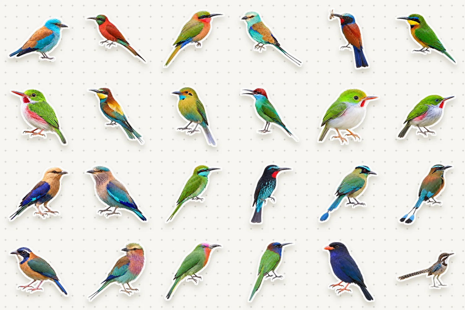 Bee-eaters, rollers & motmots