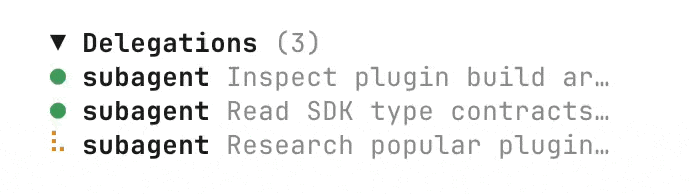Delegations Sidebar demo