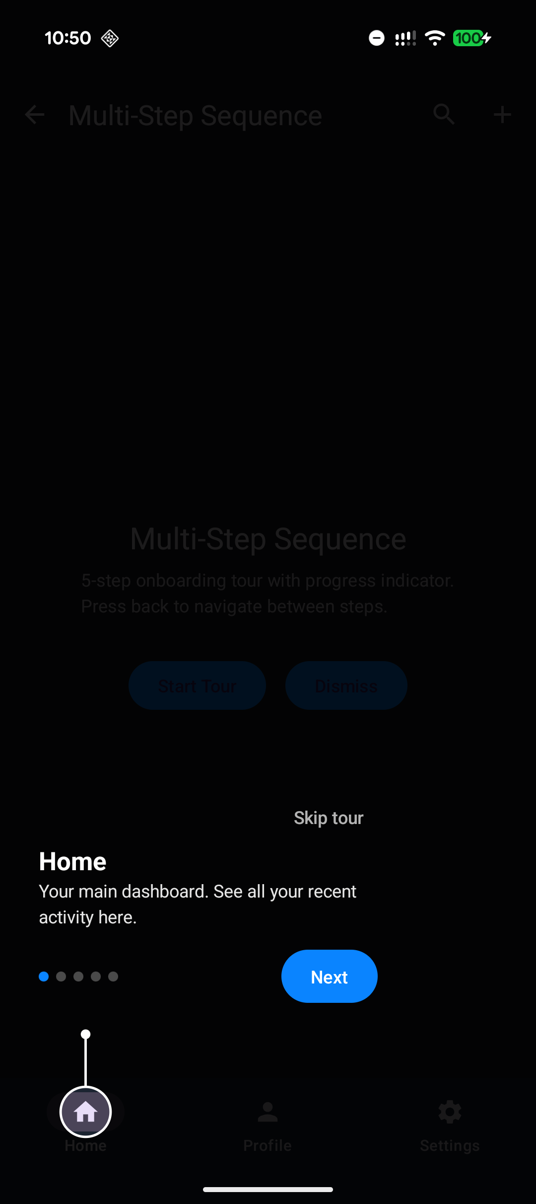 Multi-step sequence