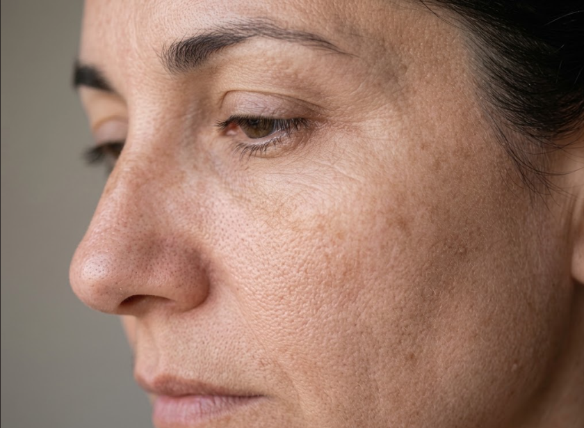 Antes del tratamiento revitalizante facial