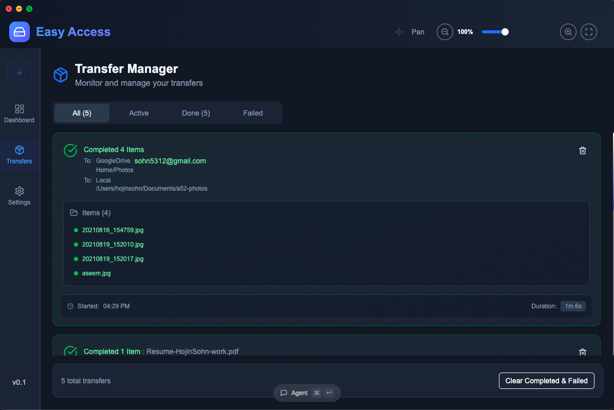 Transfer Manager Project ⋅ Alejandro Griffith