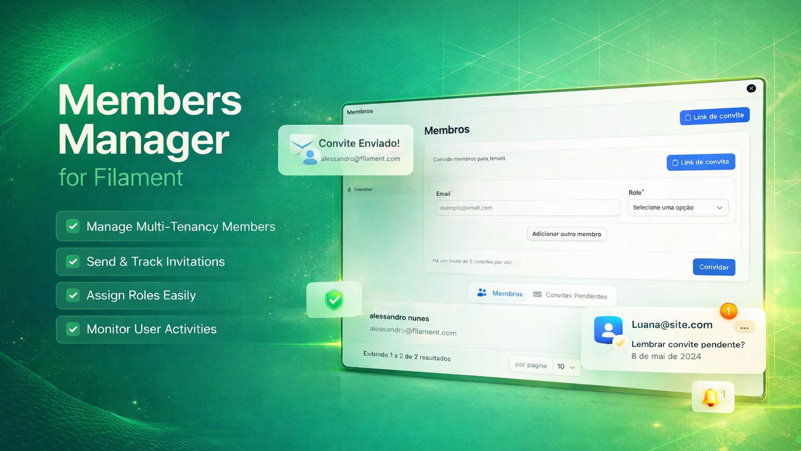 Members Management Interface