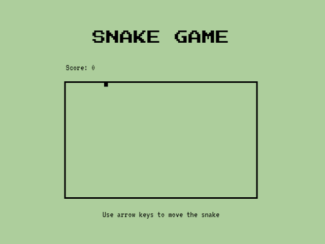 snake game retro