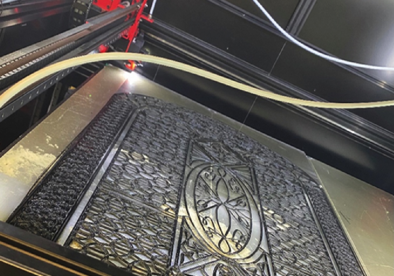 3D Printing window-size stained glass alternatives Alt text