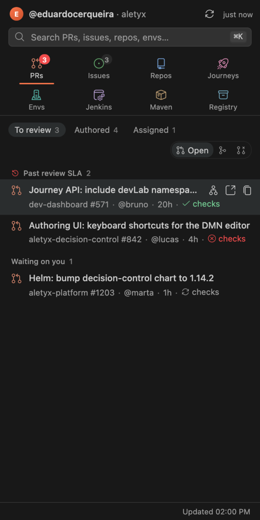 Lyx Home in the sidebar