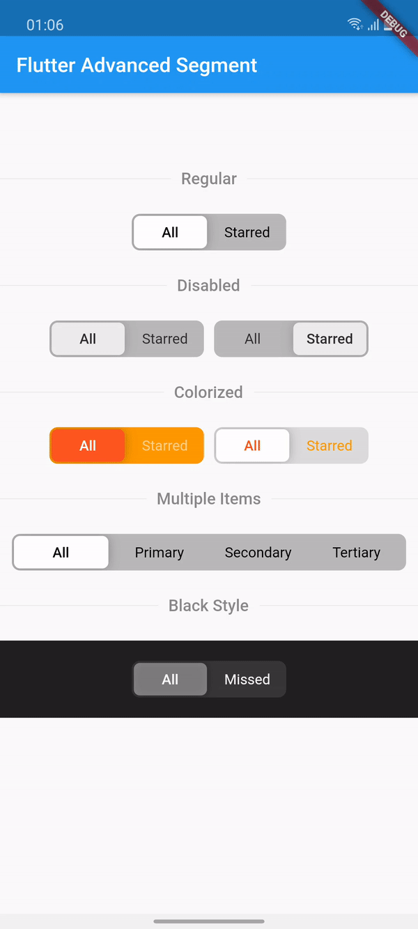 Flutter Advanced Segment Demo