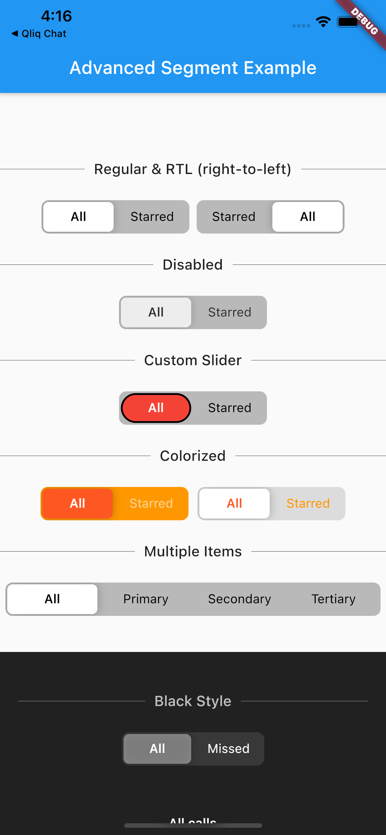 Flutter Advanced Segment