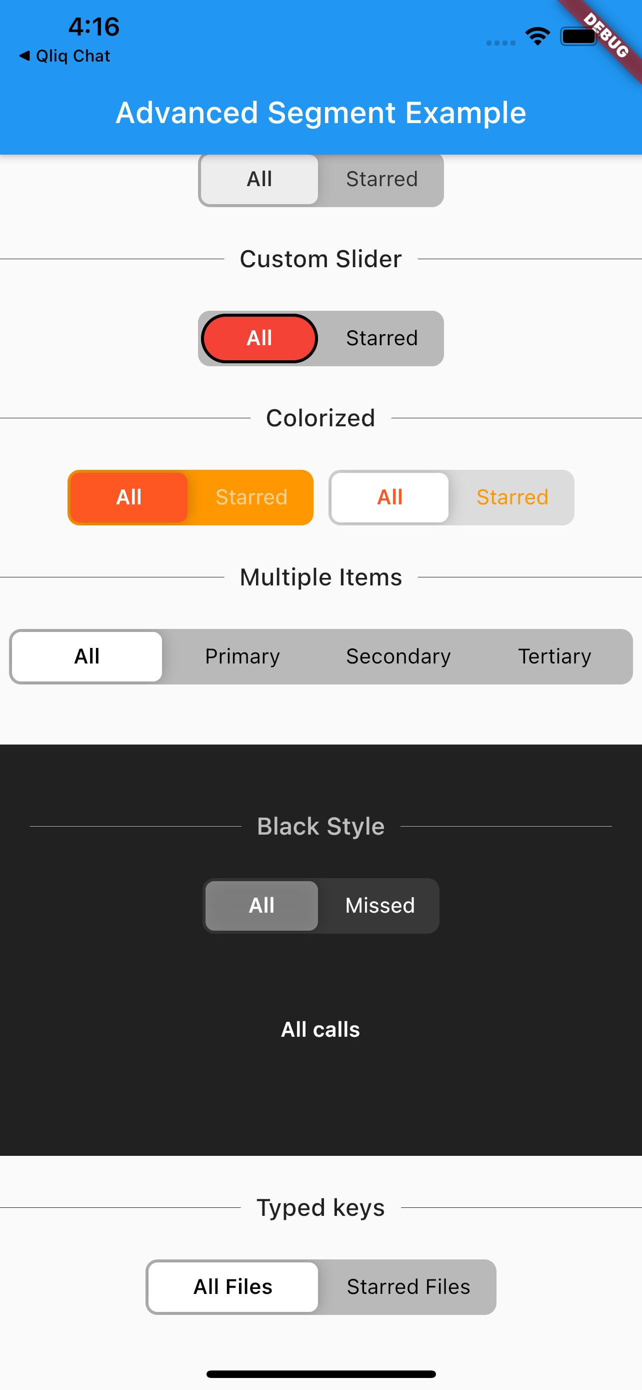 Flutter Advanced Segment