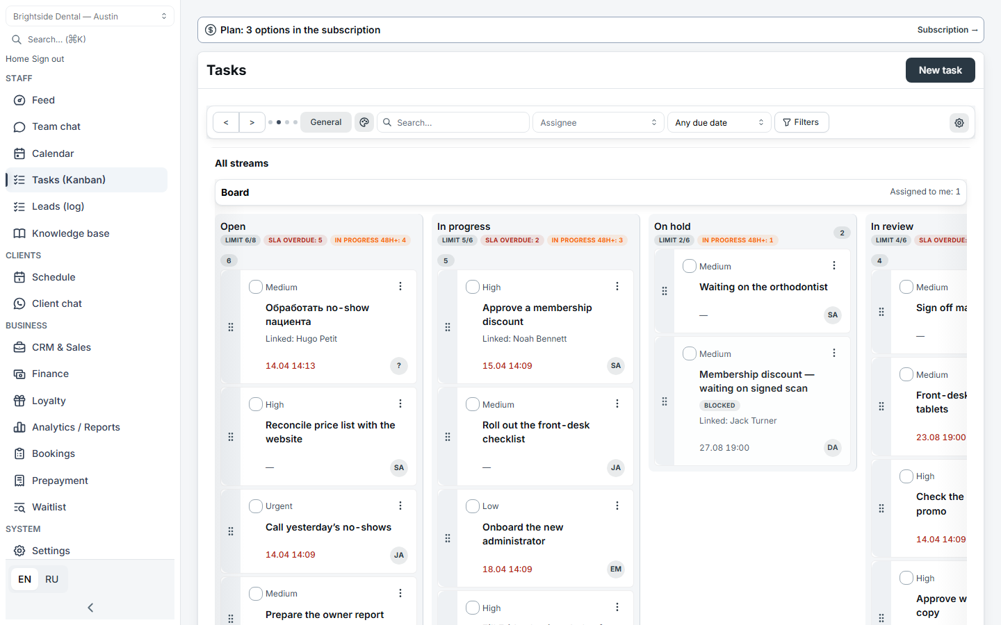 Tasks