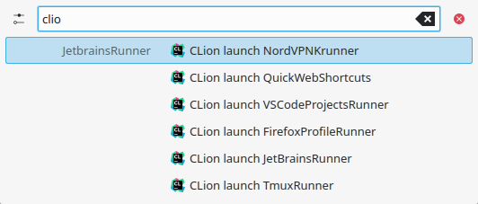 Available CLion projects