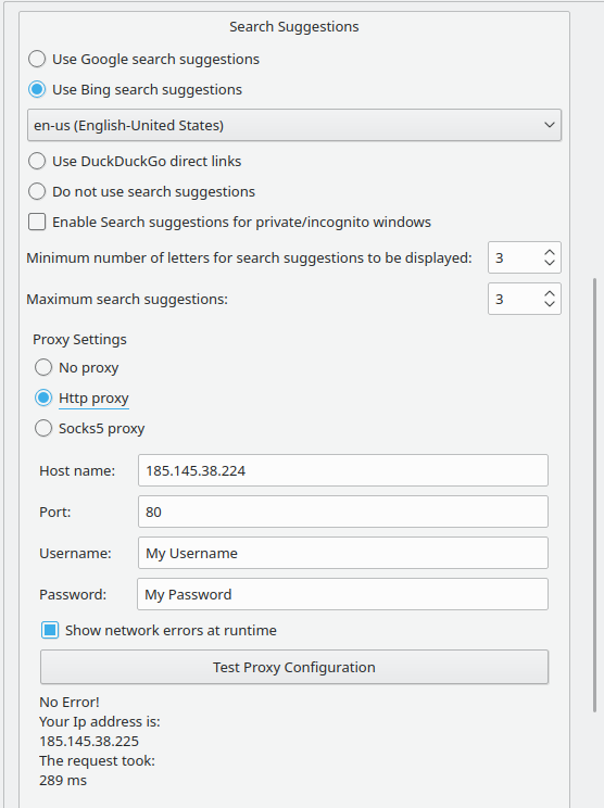 Configure search suggestions