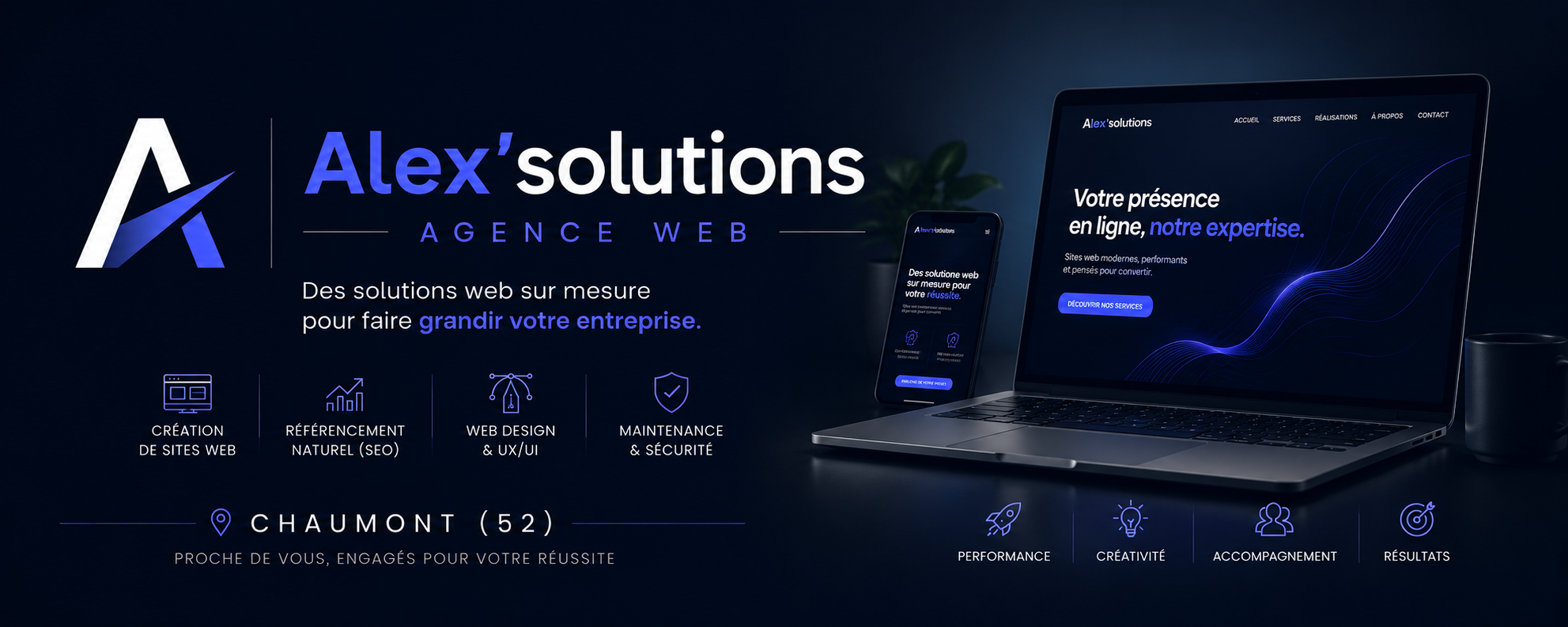 Alex'Solutions — Agence Web