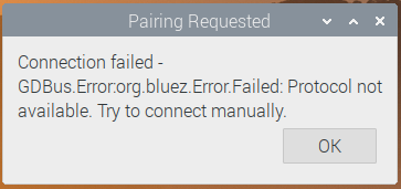 Pi Desktop error popup