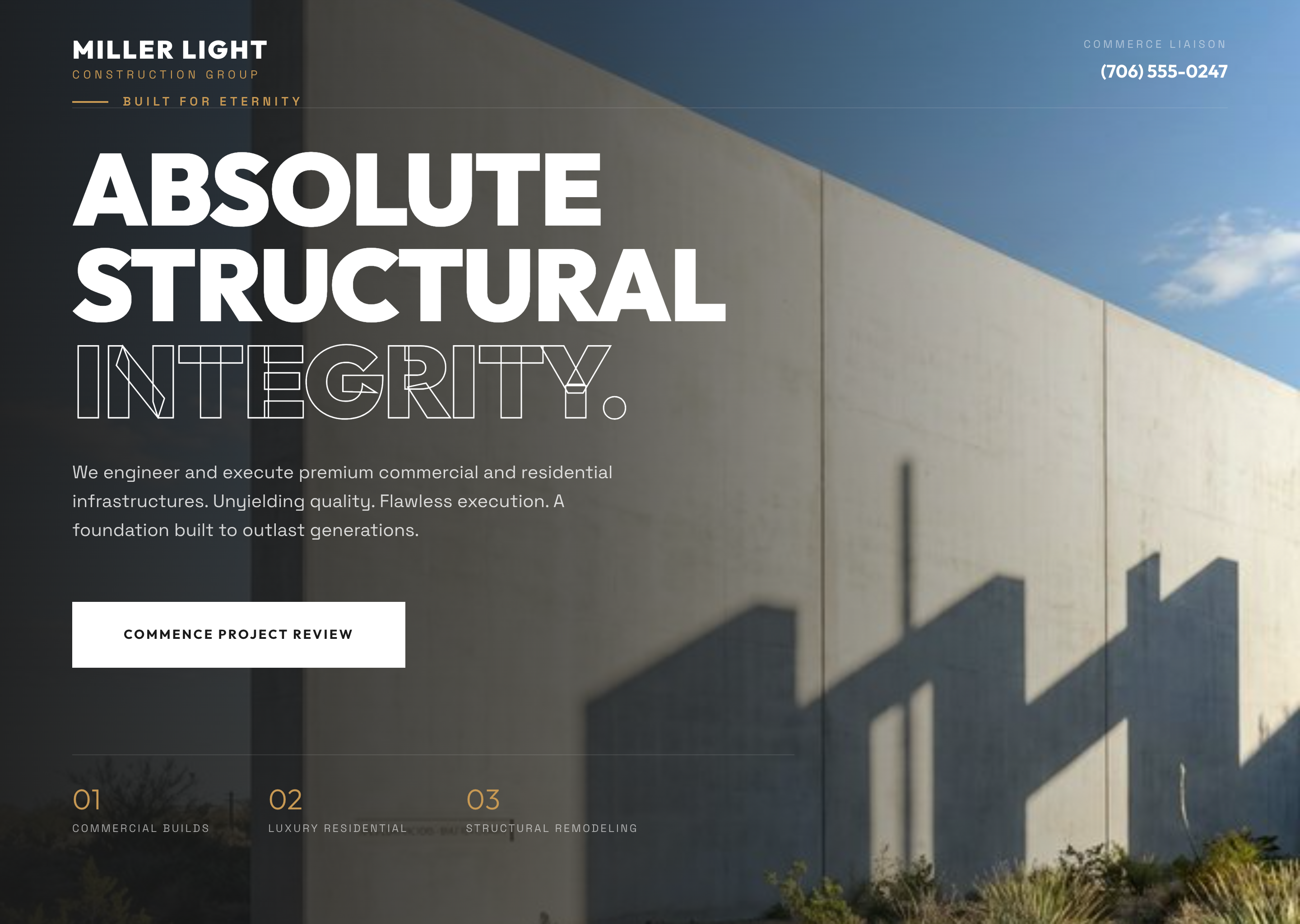 47 Miller Light Construction Commerce desktop preview