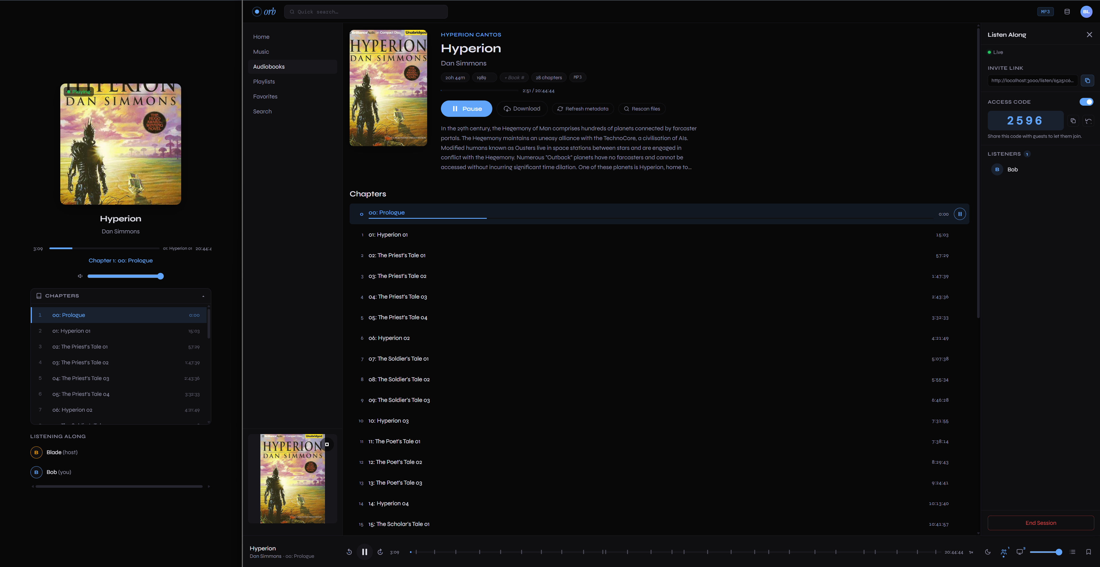 Orb Mobile Player UI