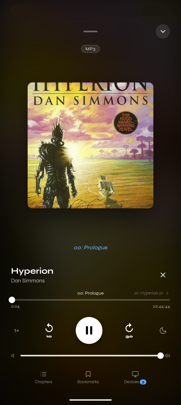 Orb Mobile Audiobook Player UI