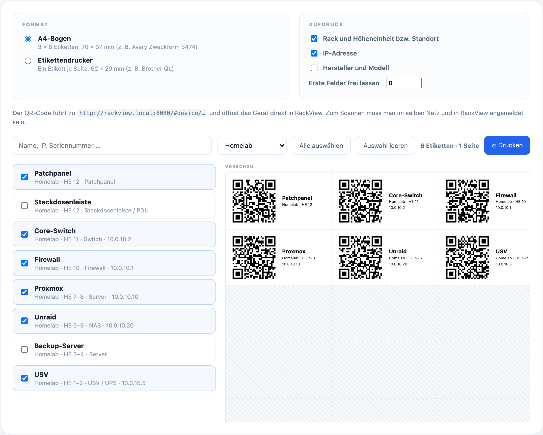 QR-Etiketten