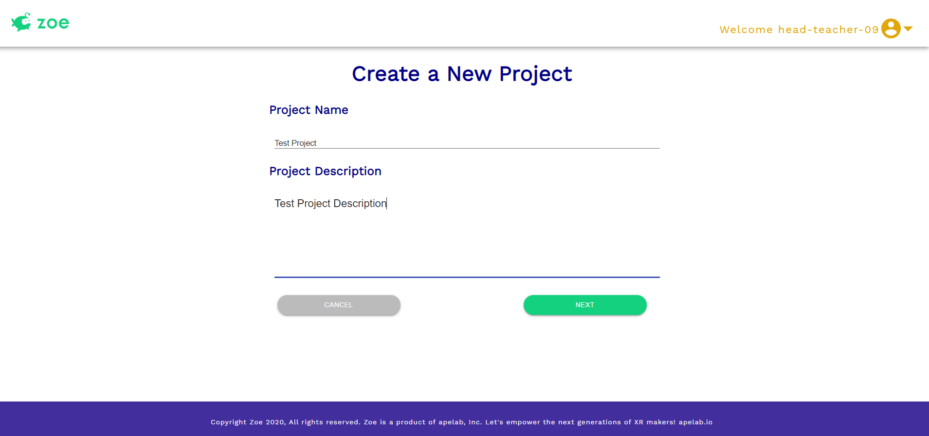 Create a project