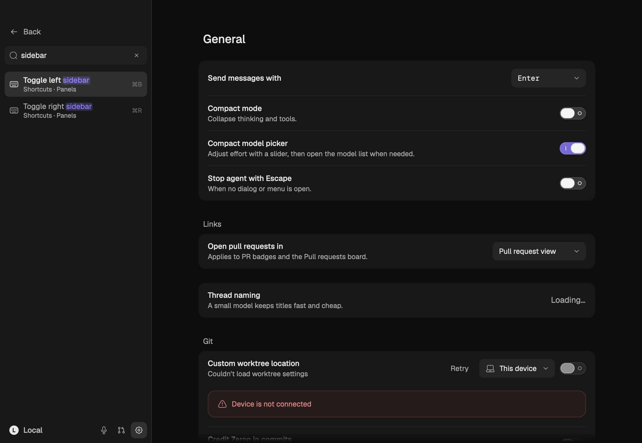 Query "sidebar"
