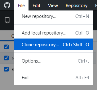 Clone repo