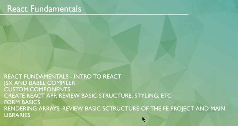 React Fundamentals - part 1