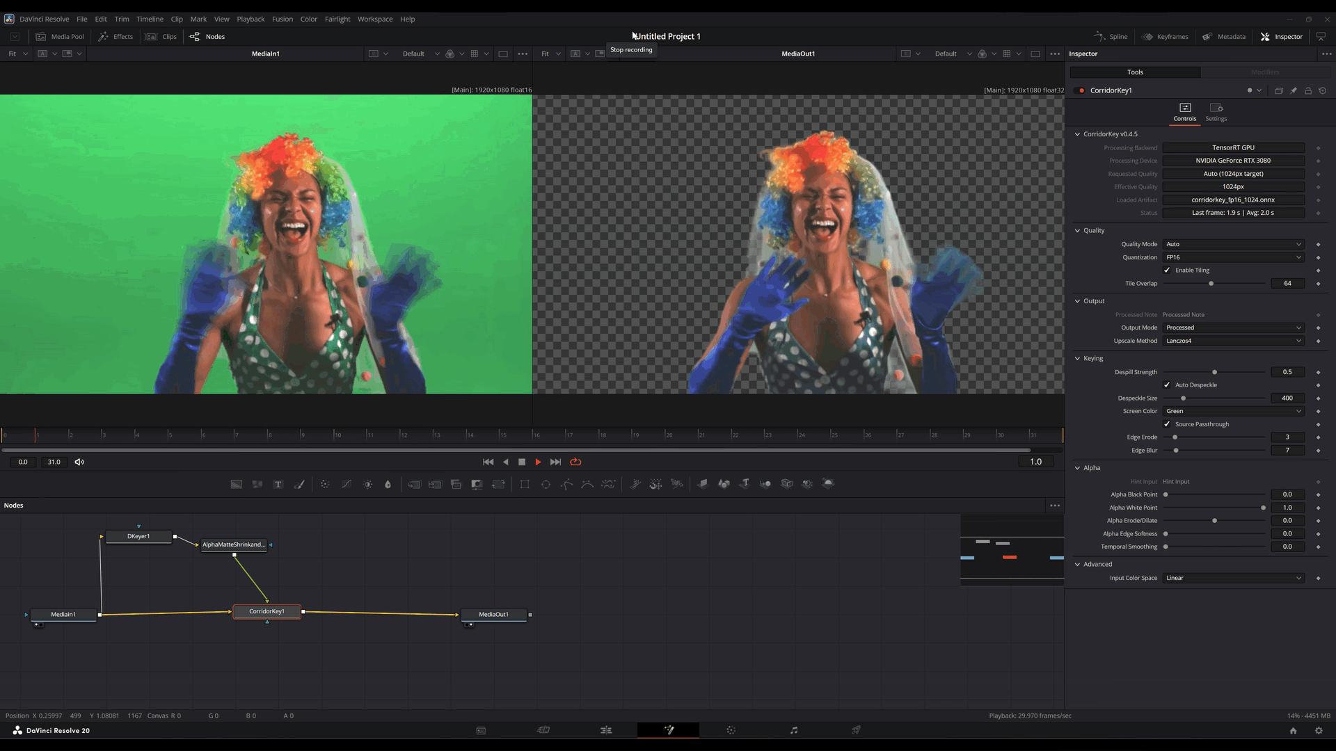 CorridorKey OFX Plugin