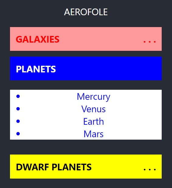 aerofole in action