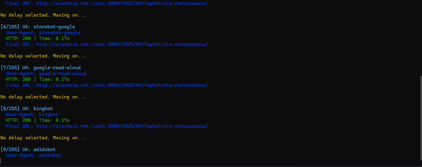 Running the test tool