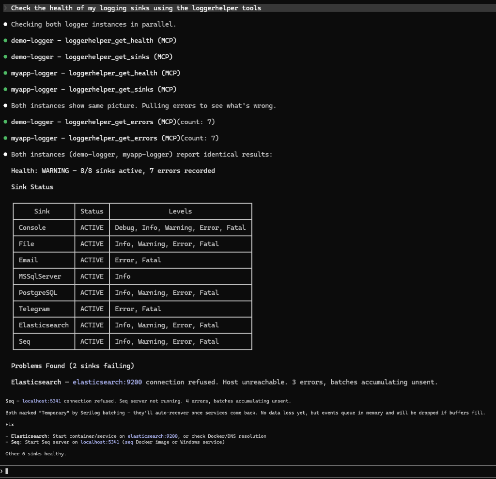 LoggerHelper MCP Preview