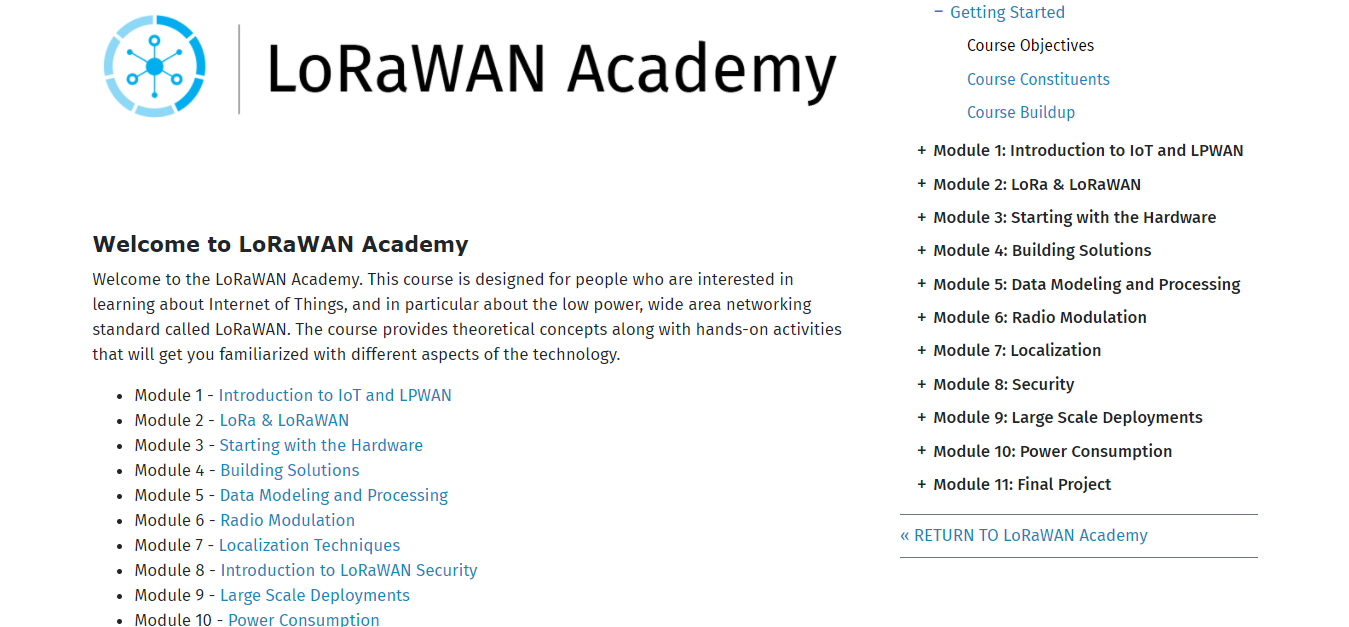 LoRaWAN Academy