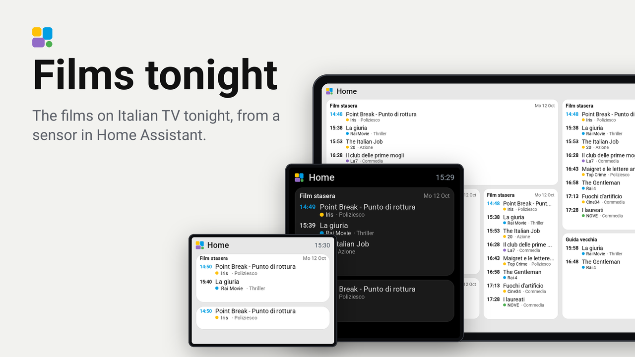 Films tonight plugin preview
