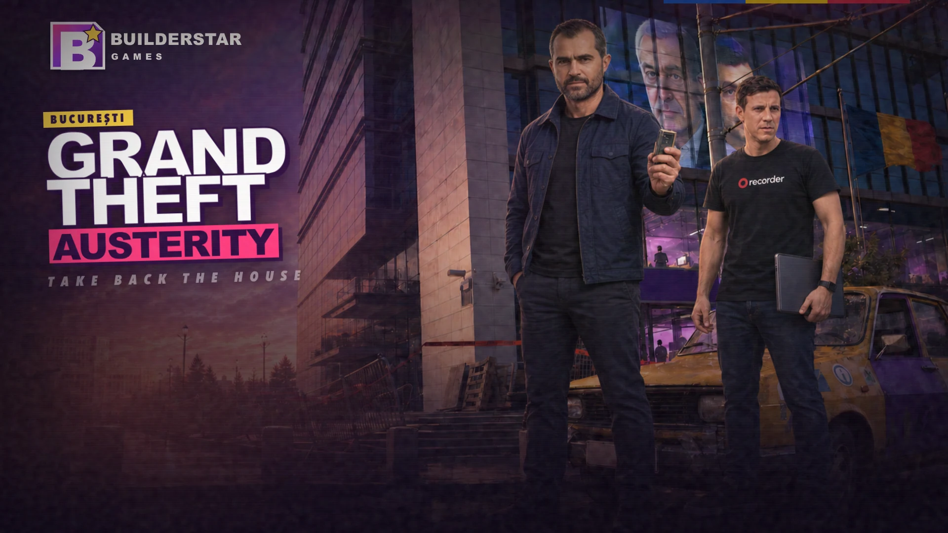 Grand Theft Austerity: Open World main menu