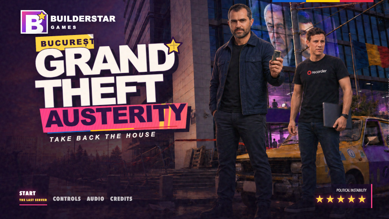 Grand Theft Austerity main menu