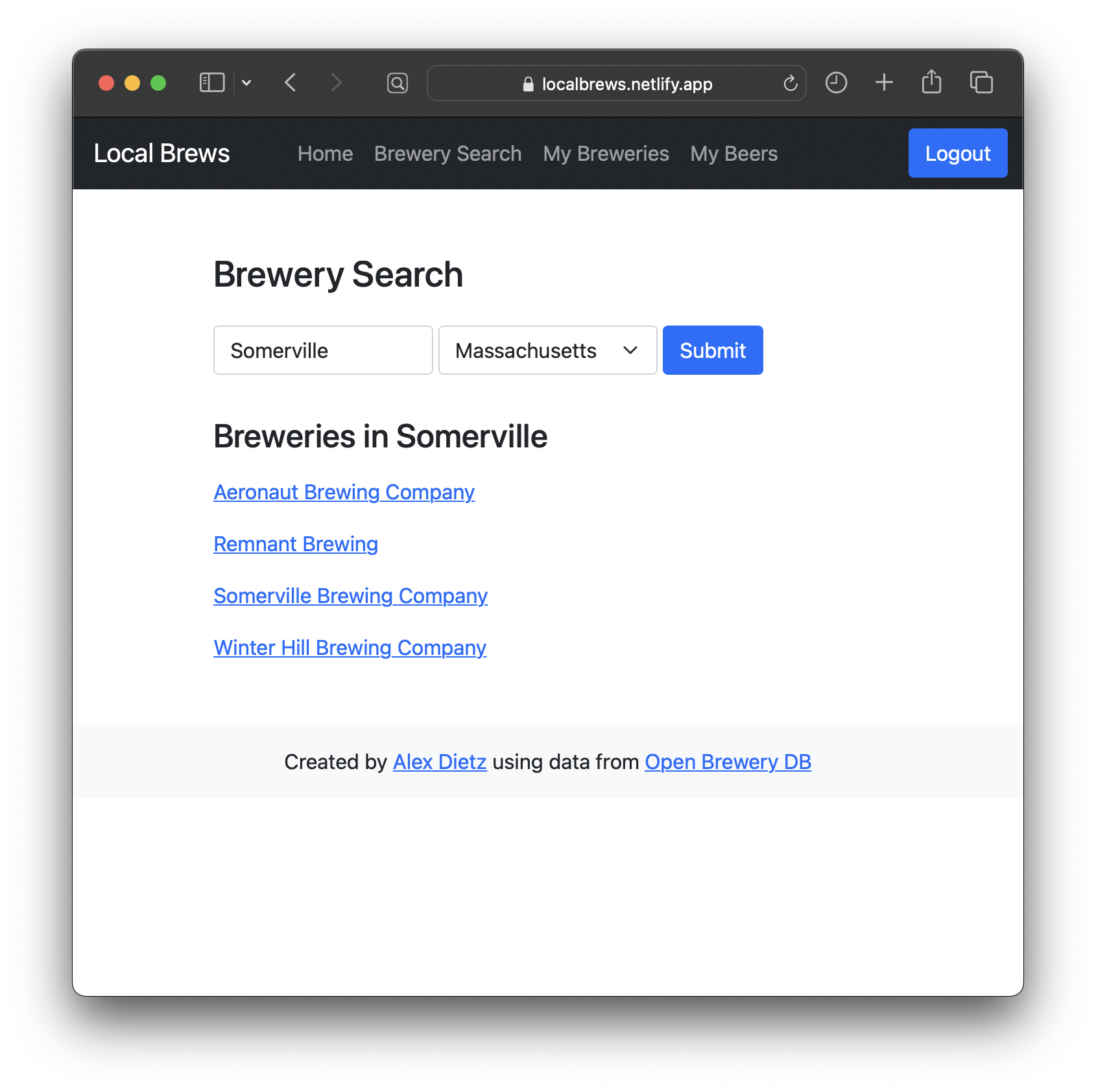 GitHub - alexdietz1988/LocalBrews: A React/Redux app where users can ...