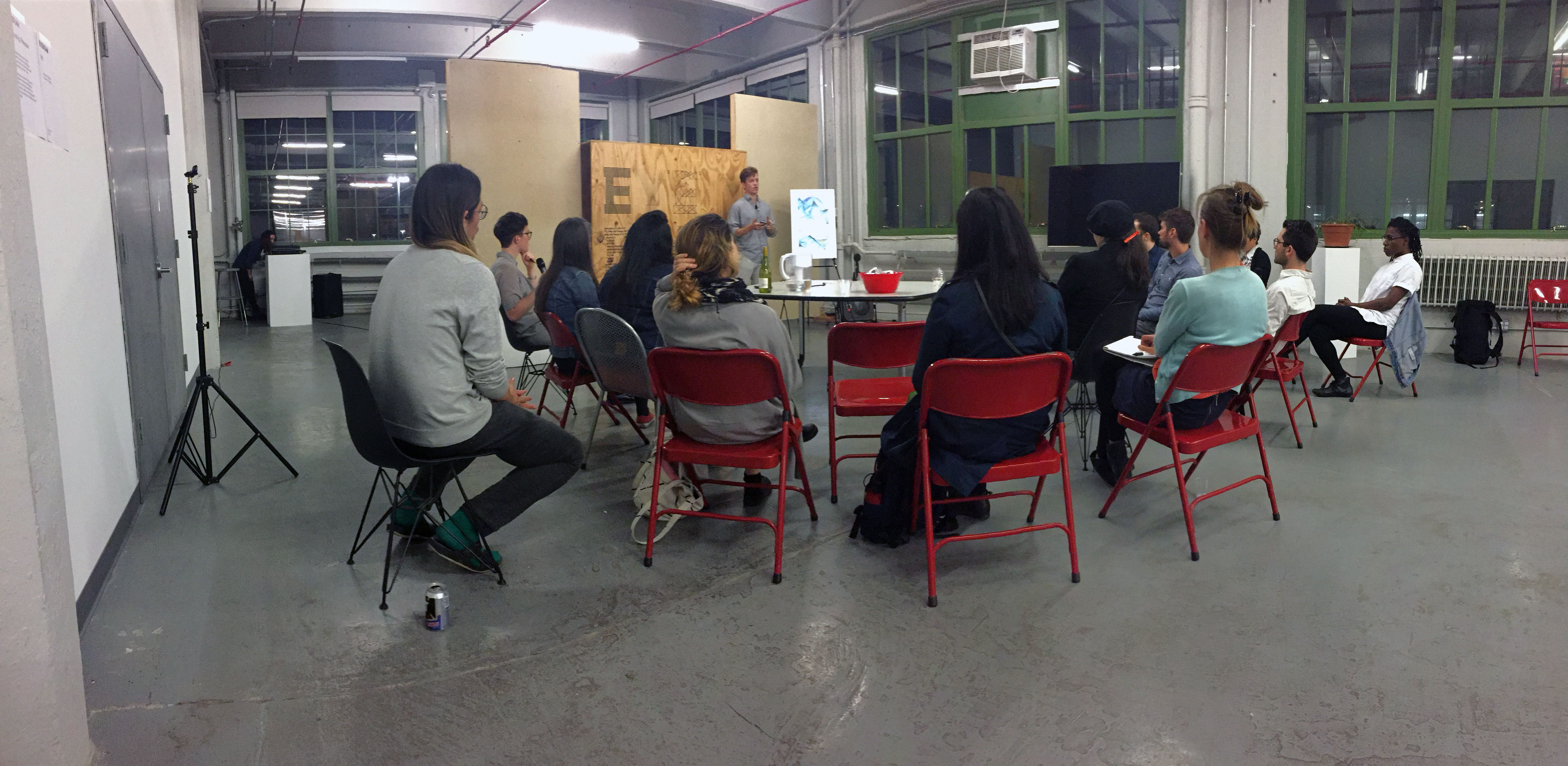 Eyebeam Stop Work! wide shot
