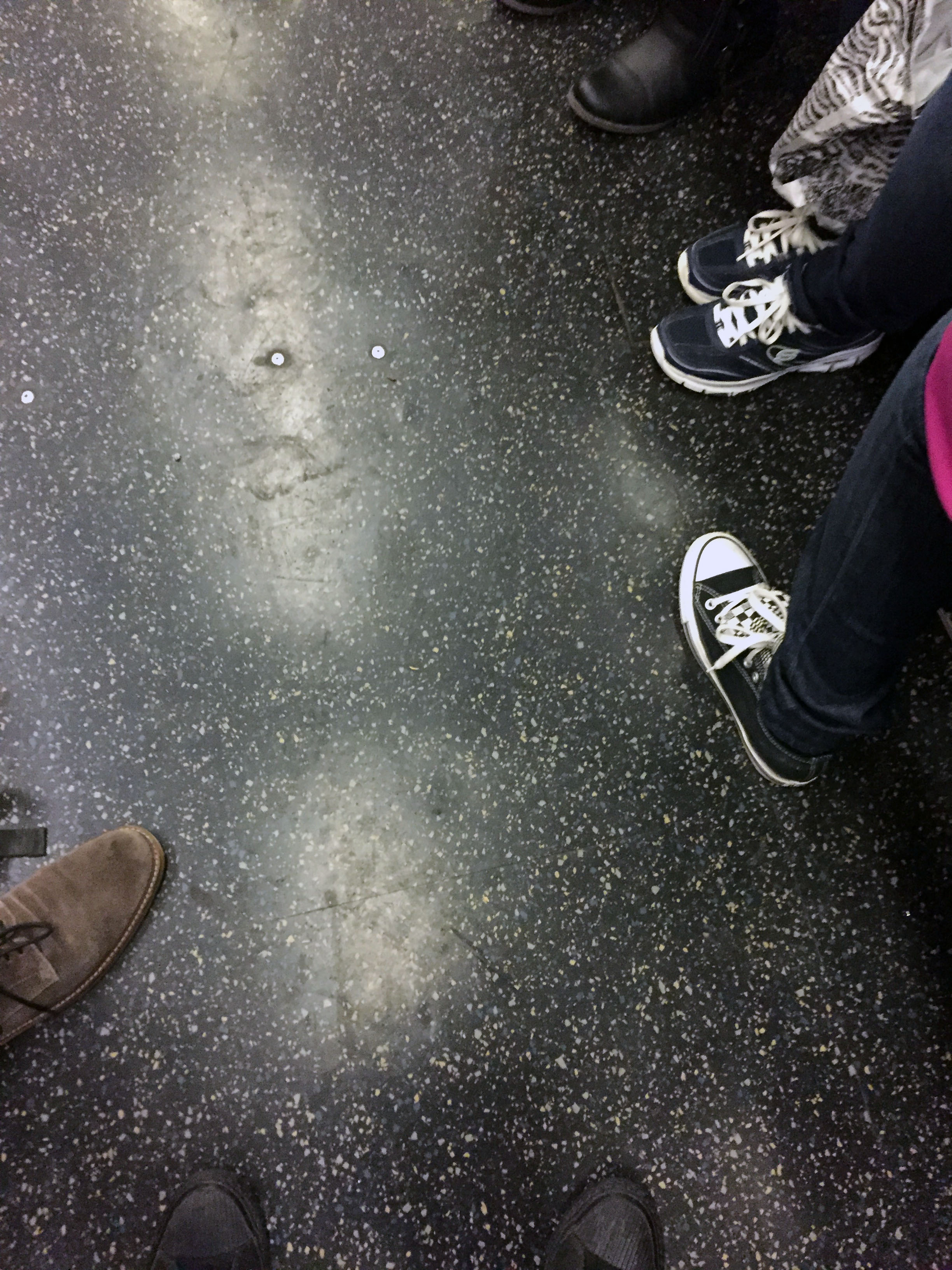 Shoes on a train
