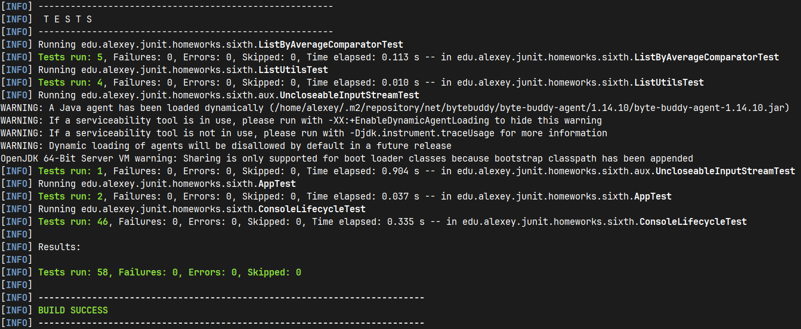 GitHub - alexeycoder/junit-homeworks-sixth