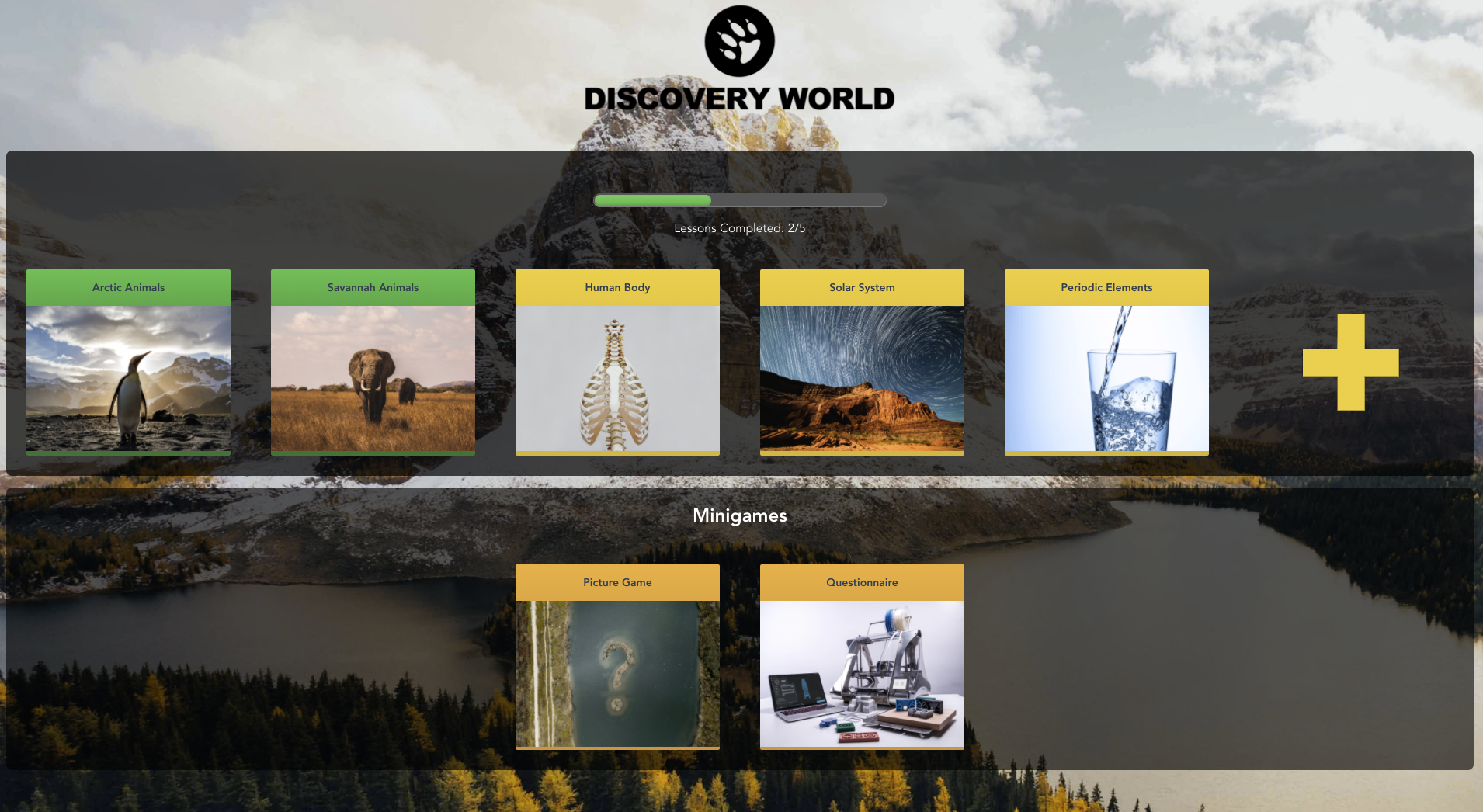 discovery world home page