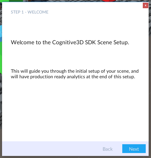 cognitiveVR scene Popup