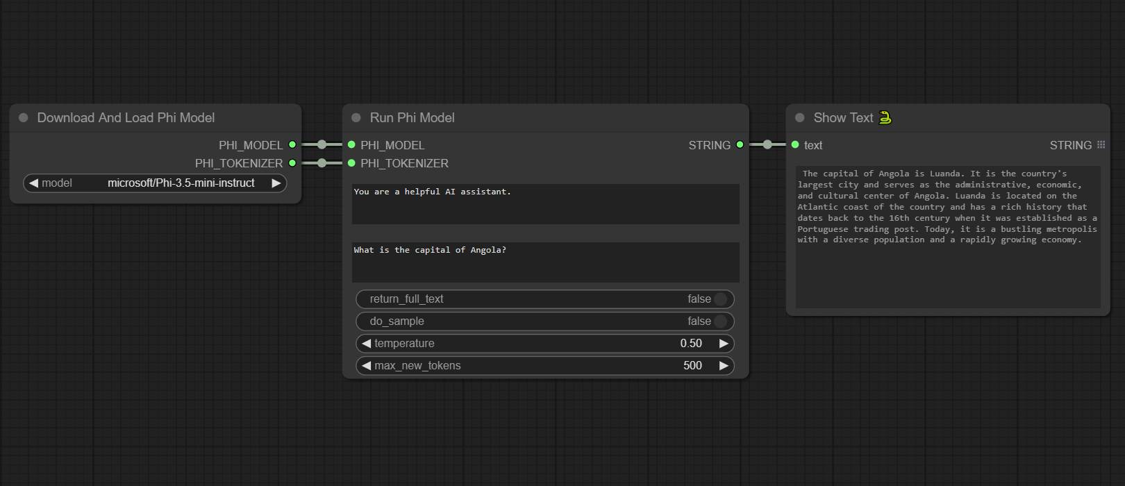 Example Phi Mini Instruct