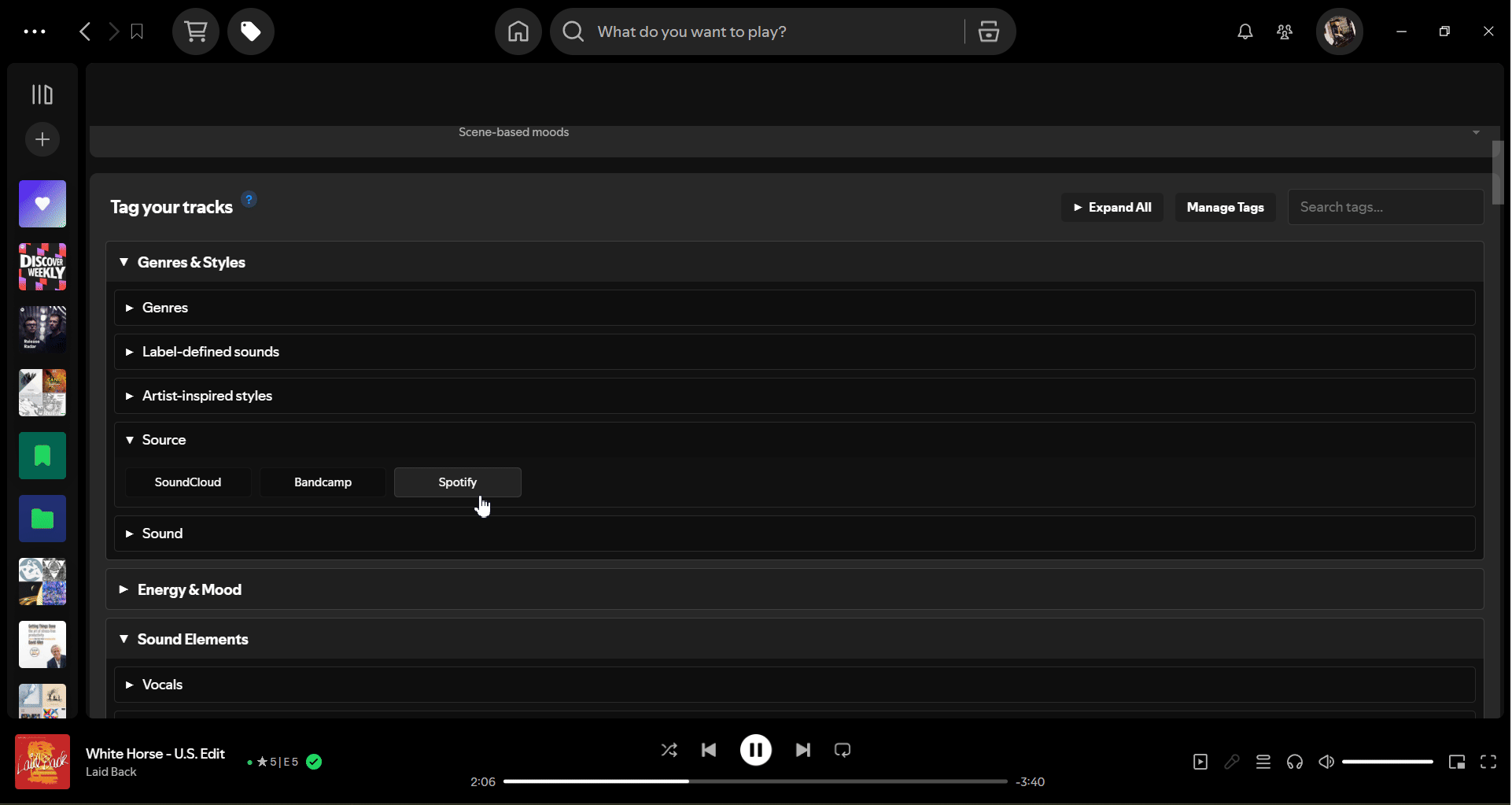 Creating and managing custom tags in Tagify