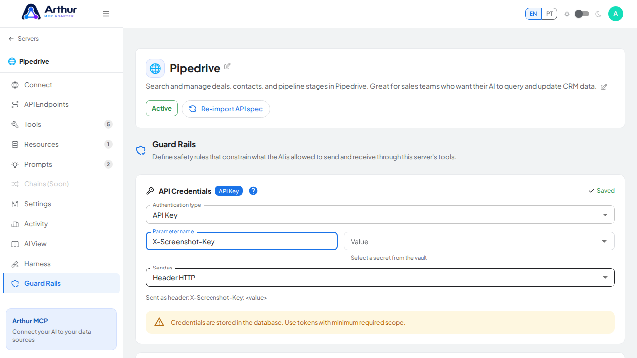 Set the parameter name sent to the upstream API