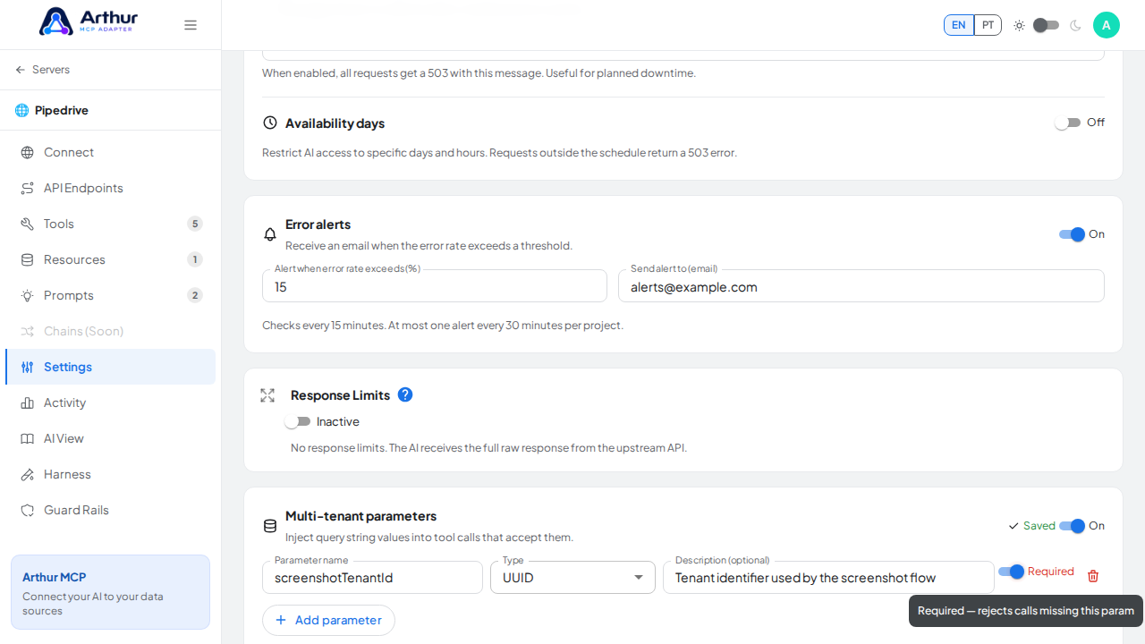 Mark the parameter as required