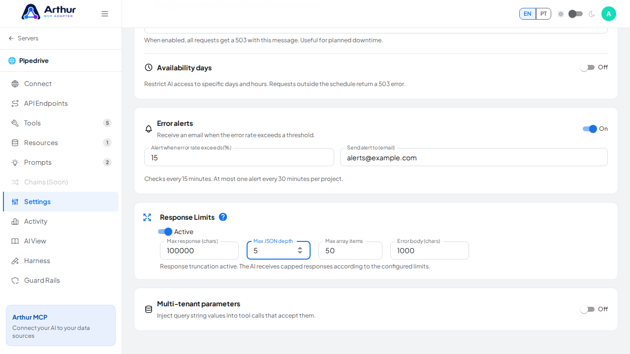 Restore the fixture's baseline maximum JSON depth