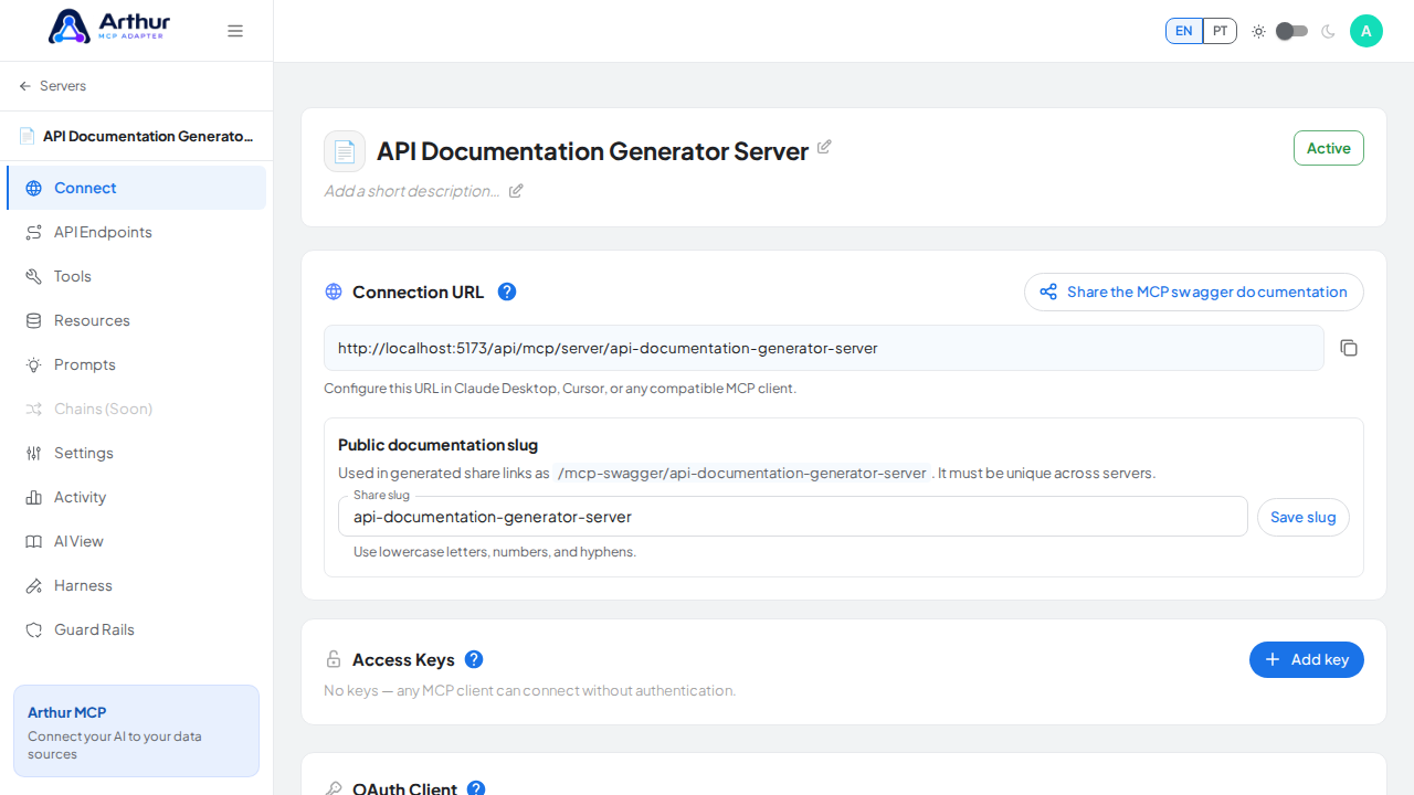 Create the blank MCP server