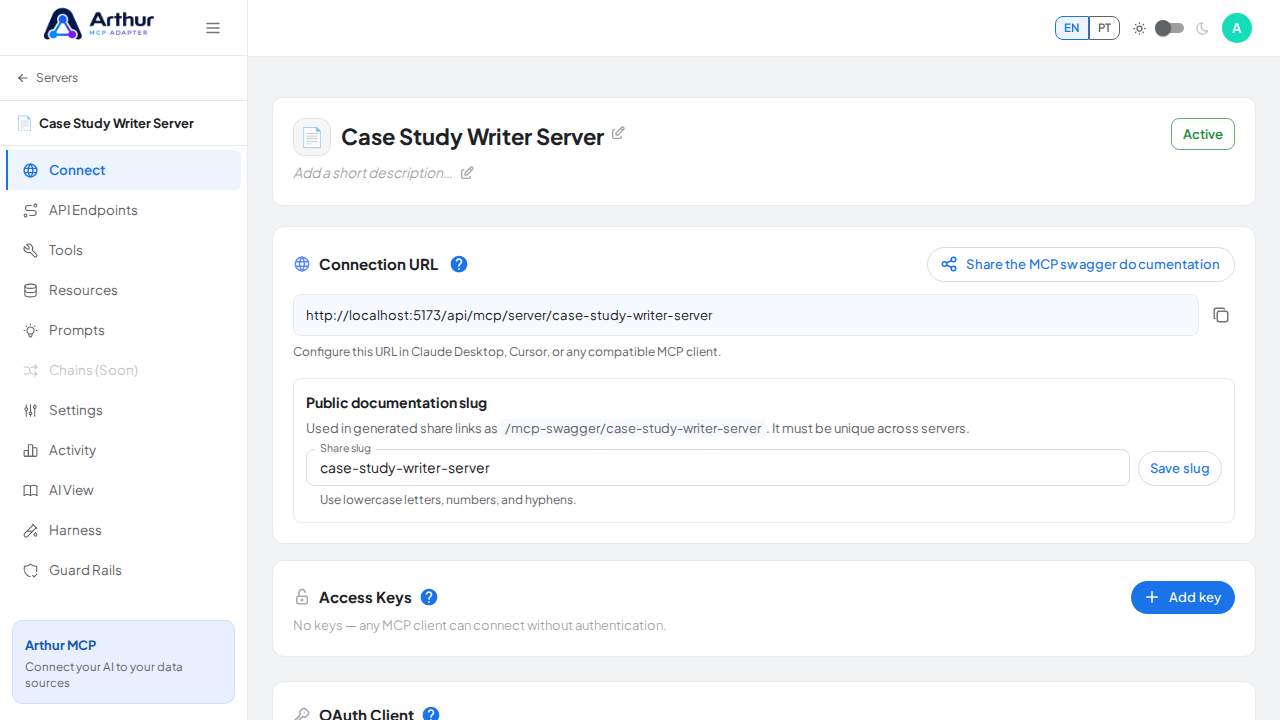 Create the blank MCP server