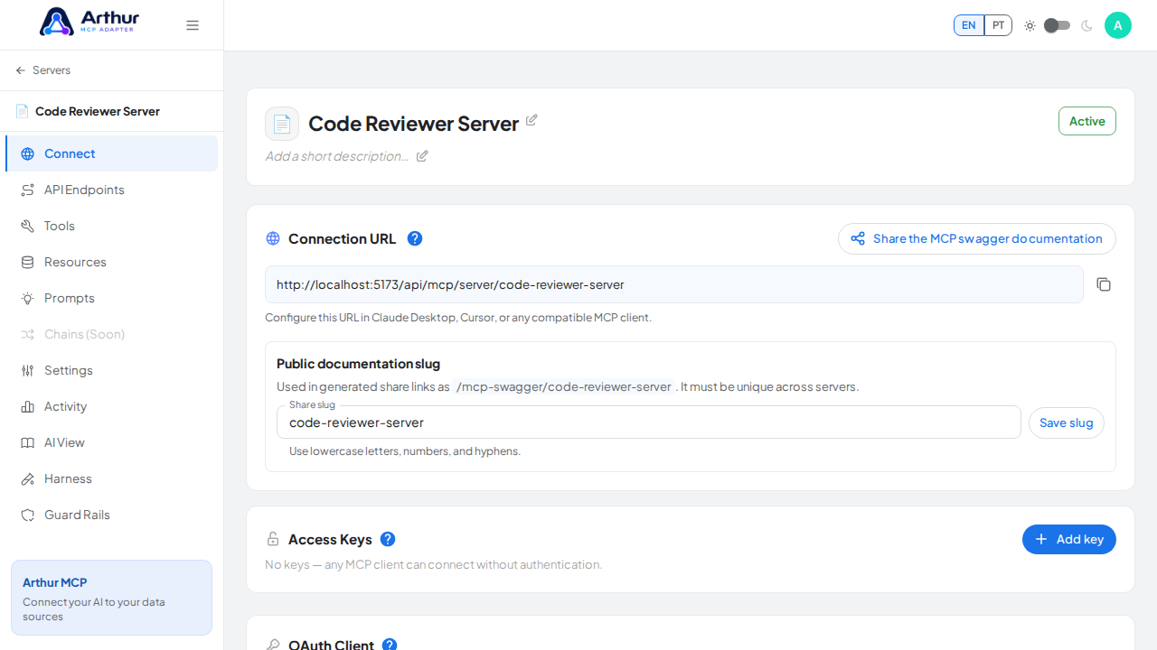 Create the blank MCP server